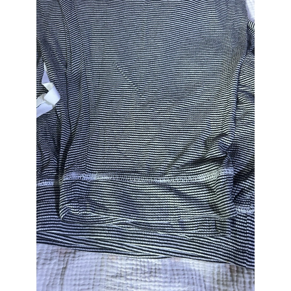 Dreams & Co Two Piece Pj Set Black Striped 3X 30/32 Set - Picture 2 of 4